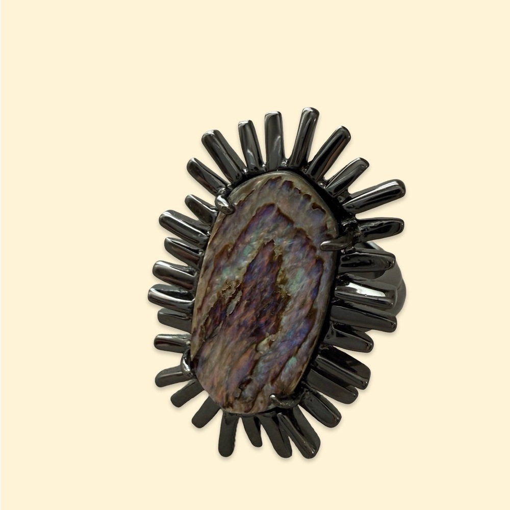 Kendra Scott Black and Iridescent Ring